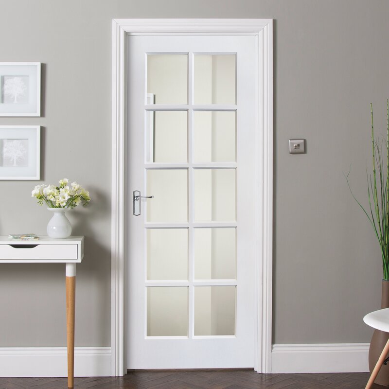 Jeld Wen 10 Panel White Glazed Internal Door & Reviews | Wayfair.co.uk
